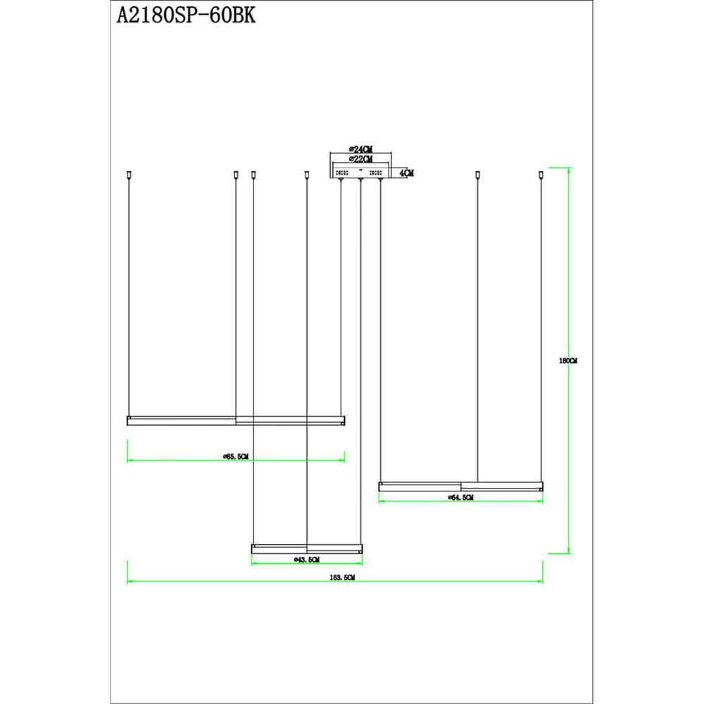 Подвесной светильник Arte Lamp A2180SP-60BK