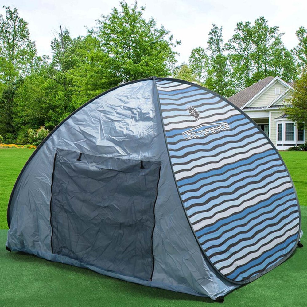 Палатка пляжная 2х-местная, 185х145х140 см, 1 слой, 1 комн, есть чехол, дакроновая ткань, Y6-1812