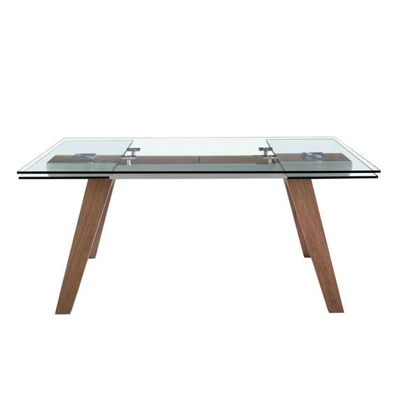 Раздвижной обеденный стол 1131/DT766 из закаленного стекла
