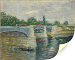 Сена с мостом Гранд-Жатт, Ван Гог, Винсент, картина (репродукция) Настене.рф