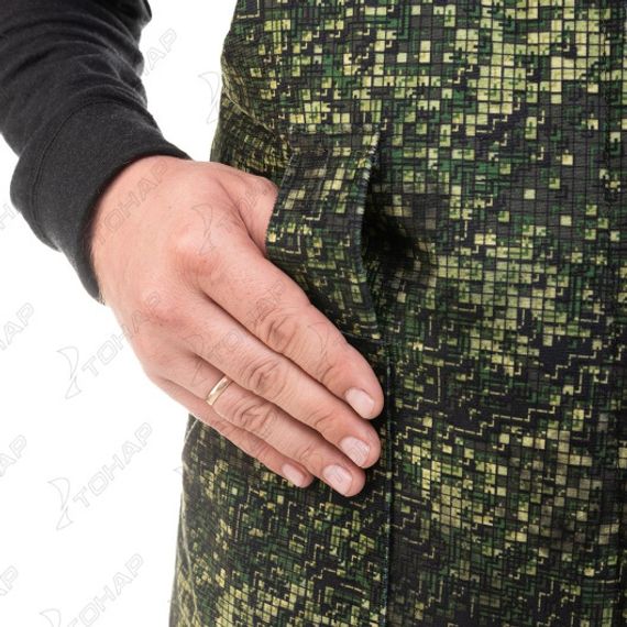 Костюм охотника зимний Салаир Комфорт, цв.зеленый пиксель р.44-46/170-176 Helios