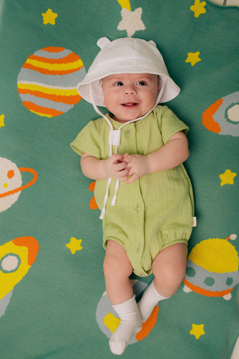 Боди из муслина, Оливка