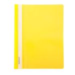 Папка скоросшиватель inФОРМАТ А4 желт. пластик 180 мкм карман д/маркир.этикет.