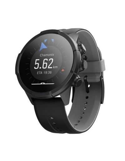 Ремешок 24 мм Elegant для Suuntu 9 Baro, Suuntu 7, Suuntu Spartan Sport силиконовый ( Черный / серый )