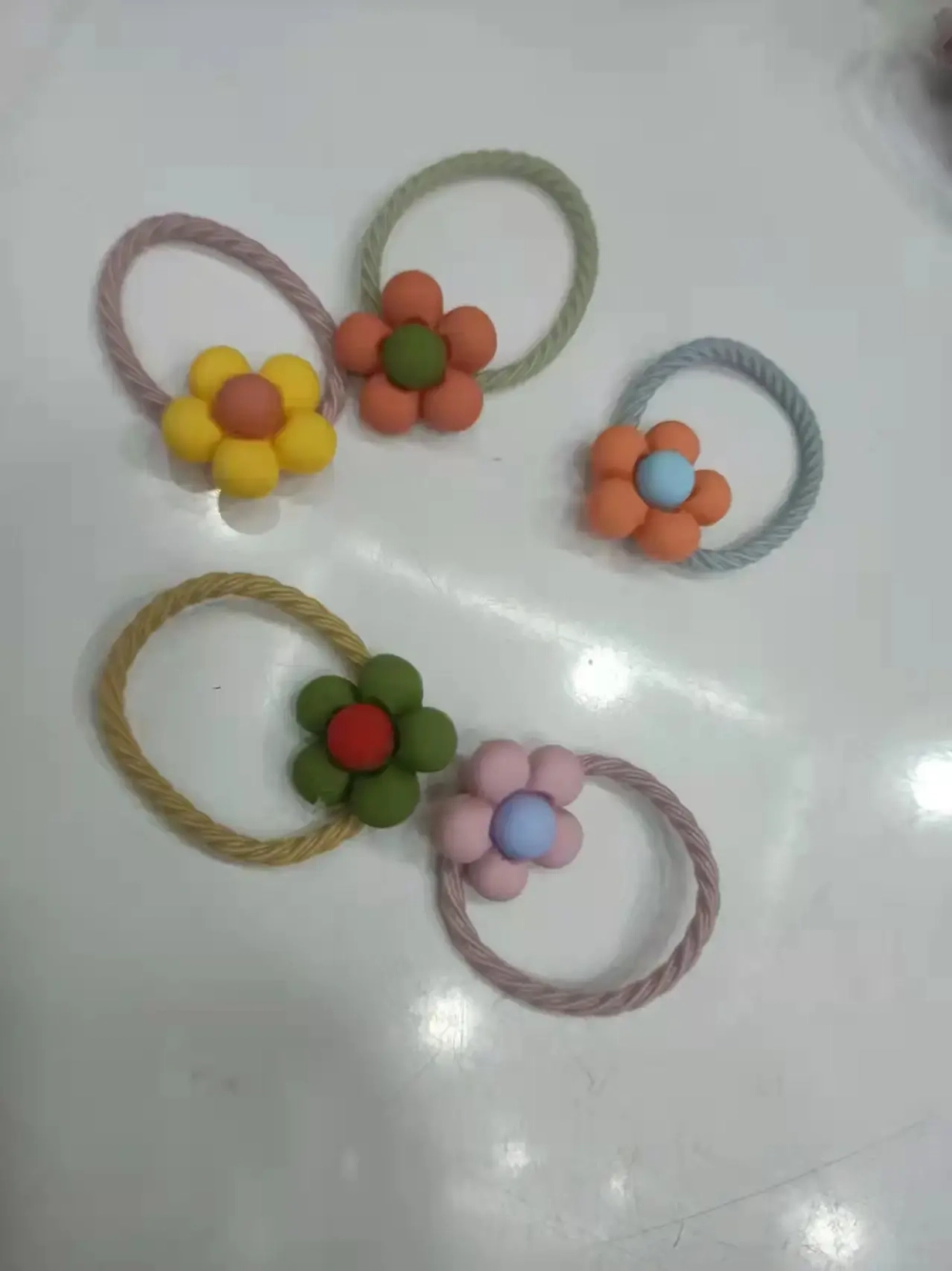 Резинки для волос детские 2 шт «Baby boom - Цветы», микс 4-5 цветов, d-3,2см