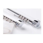 Карниз для штор из алюминия, потолочный/настенный монтаж, тихий ход