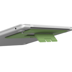 Тонкая складная подставка зеленого цвета от Nillkin для ноутбука, серия DualWing Adhesive Laptop Stand