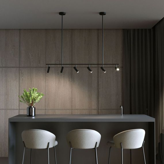 Подвесная светодиодная люстра Eurosvet Epiphania 20252/6 LED черный