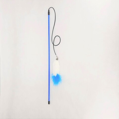 DOGMAN Дразнилка для кошек Белый кролик, 110 см