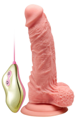 Телесный ротатор-реалистик Charles - 17,5 см. (Цвет: телесный)