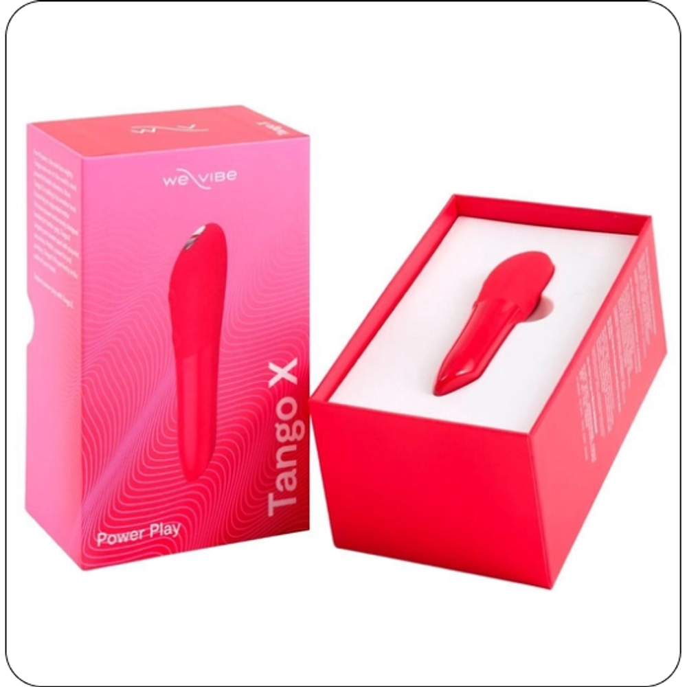 Красная водонепроницаемая вибропуля We-Vibe Tango X