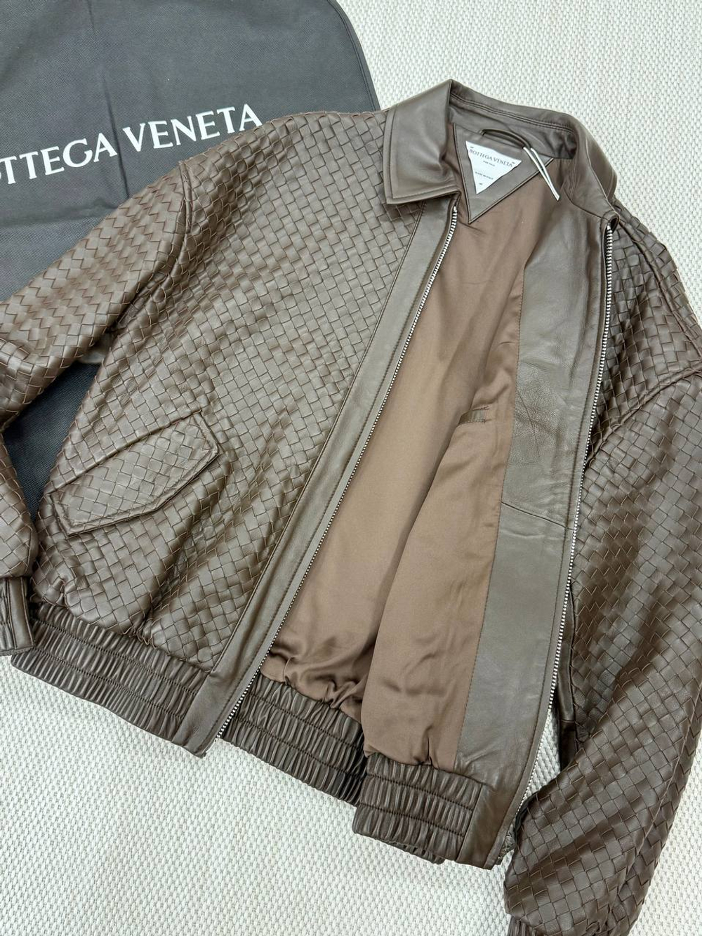 Кожаная куртка Bottega Veneta