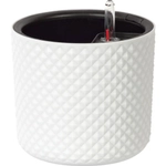 Кашпо ФАСЕТ D180мм с вставкой и с автополивом Белый