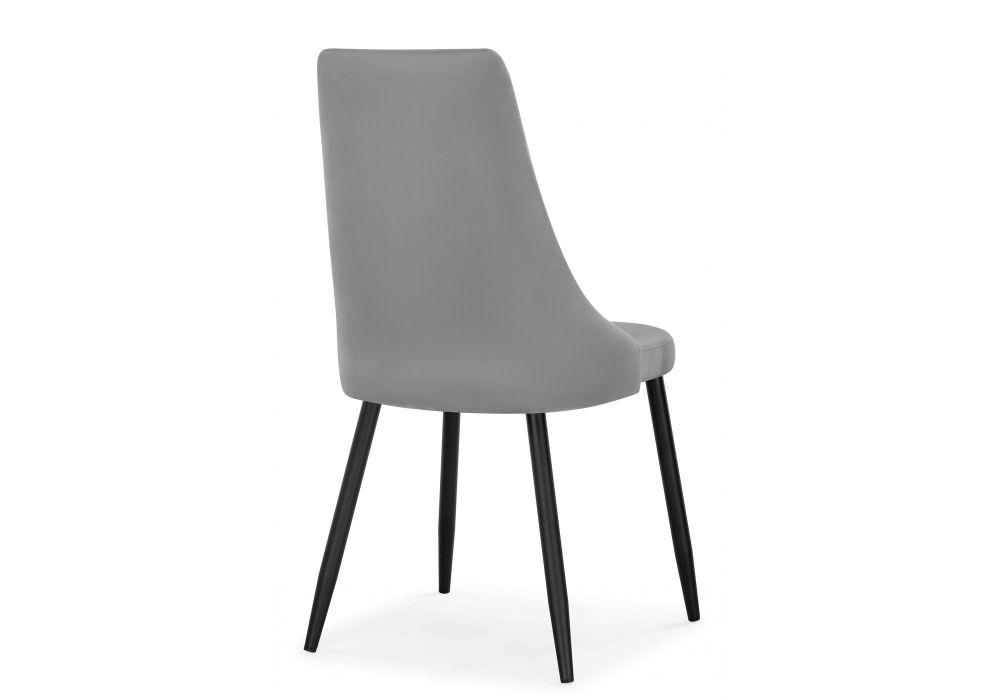 Стул на металлокаркасе Кора темно-серый / черный