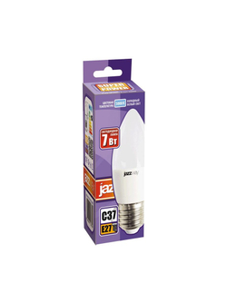 Лампа светодиодная PLED-SP 7Вт C37 свеча 5000К холод. бел. E27 560лм 230В JazzWay 1027849-2