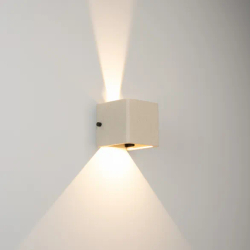 Светильник LGD-PERAN-WALL-S120x120-6W Warm3000 (WH, 0-80 deg, 230V) (Arlight, IP65 Бетон, 3 года) 058169