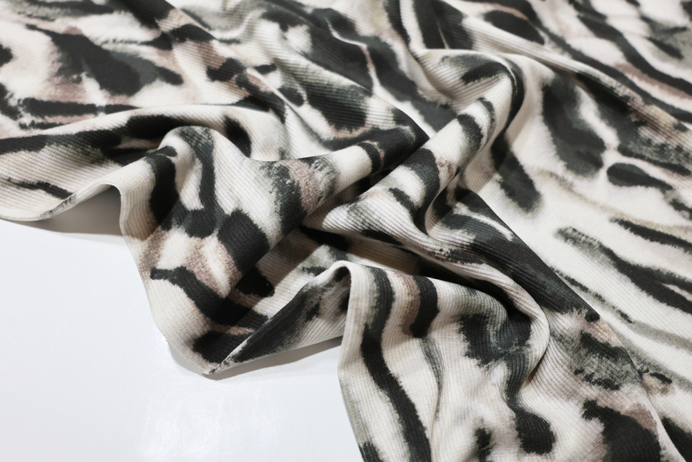 АБСТРАКЦИЯ - Кашкорсе с лайкрой, компакт пенье (КРВ640 Елена)