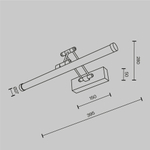 Подсветка Maytoni MIR268WL-L3B3K