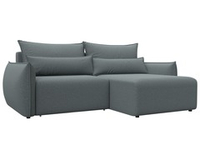 Диван угловой Лига-051 НПБ угол универсальный рогожка Амур 07 серый