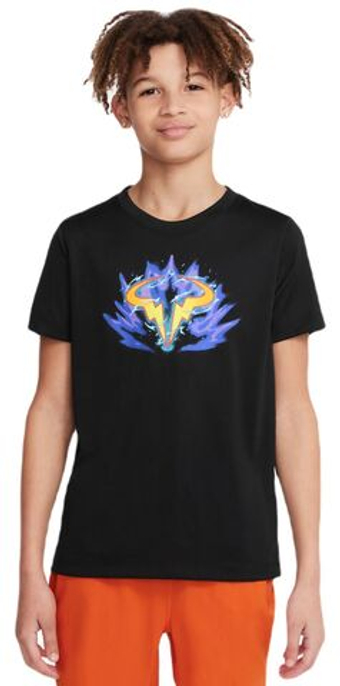 Футболка для мальчика теннисная Nike Kids Dri-Fit Rafa T-Shirt - черный