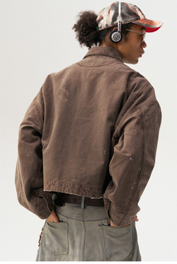 Куртка Nothomme Monterest Year of the Horse Limited Edition Vintage Washed Distressed Detroit Loose Fit Cropped Canvas Jacket
