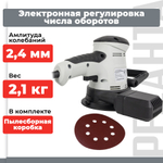 Шлифовальная машина Ресанта ЭШМ-125Э, для стен и потолка, пылесборник