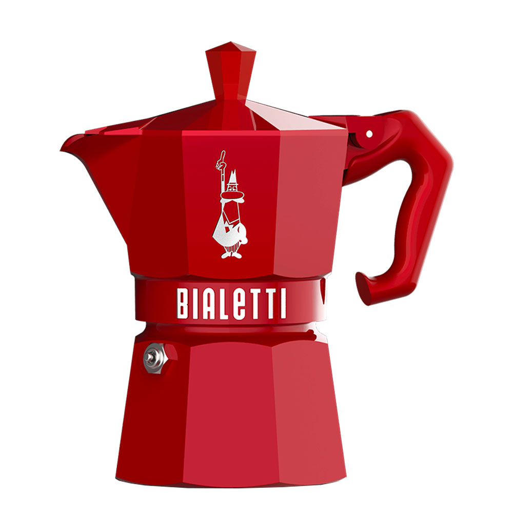 Гейзерная кофеварка Bialetti Moka Express Red