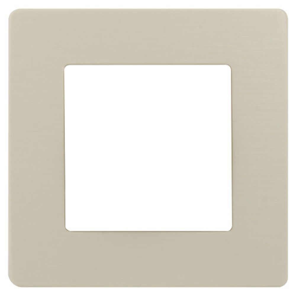 Рамка для розеток и выключателей ЭРА Серия 12 12-5101-02 на 1 пост, Сатин, слоновая кость