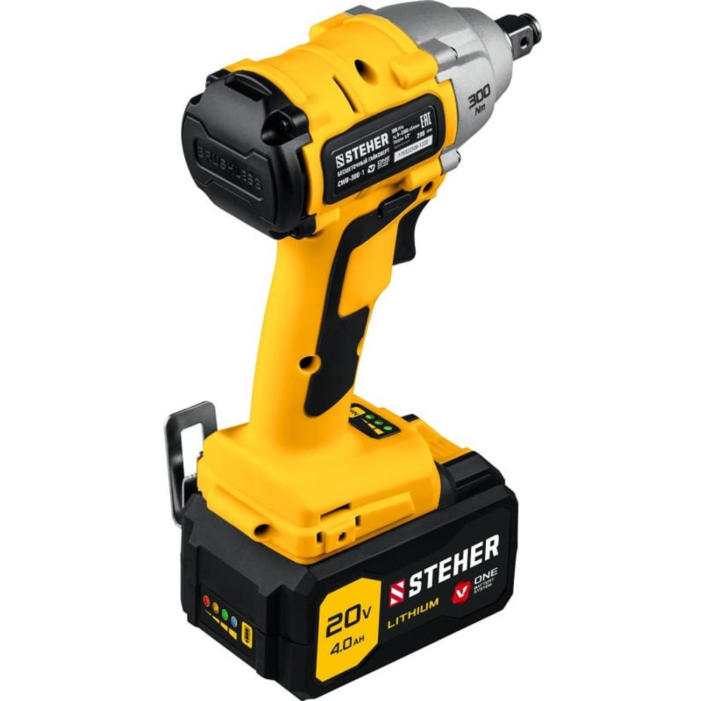 Гайковерт ударный аккумуляторный Steher CWB-300-1