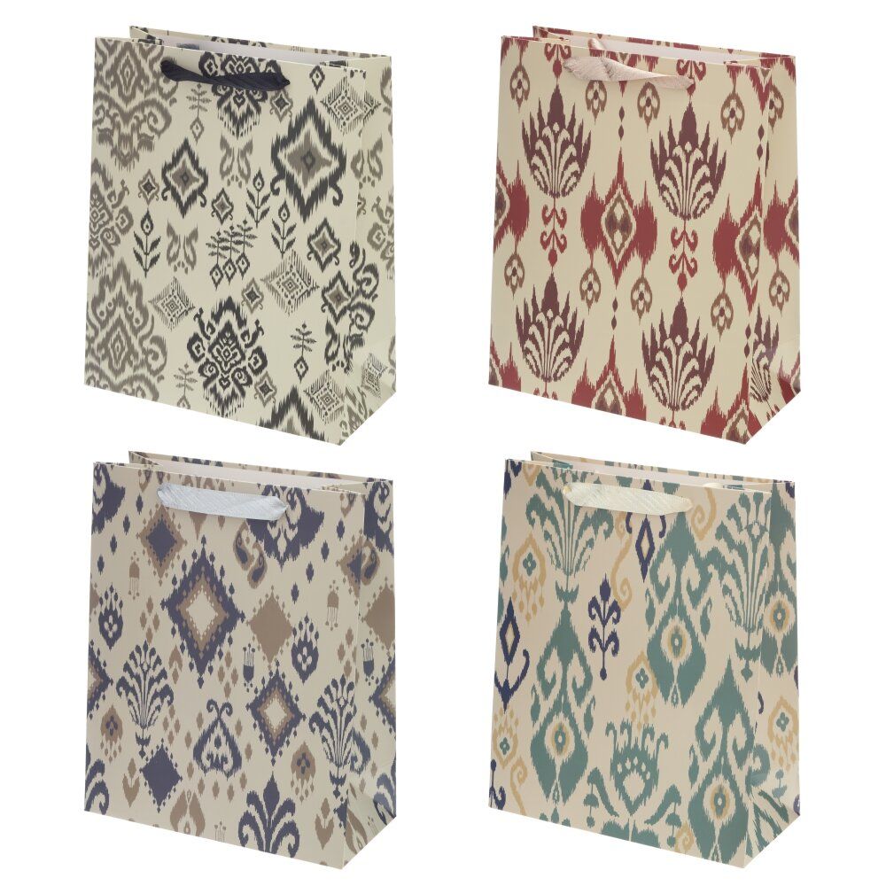 GAEM Пакет подарочный (бумага 230г/м2, блок микс 12шт), L26 W10 H32 см, 4в.