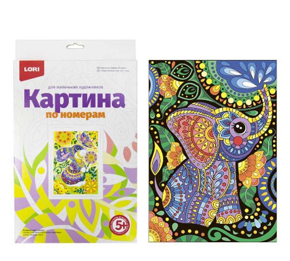 Картина по номерам для малышей &quot;Слоник&quot;