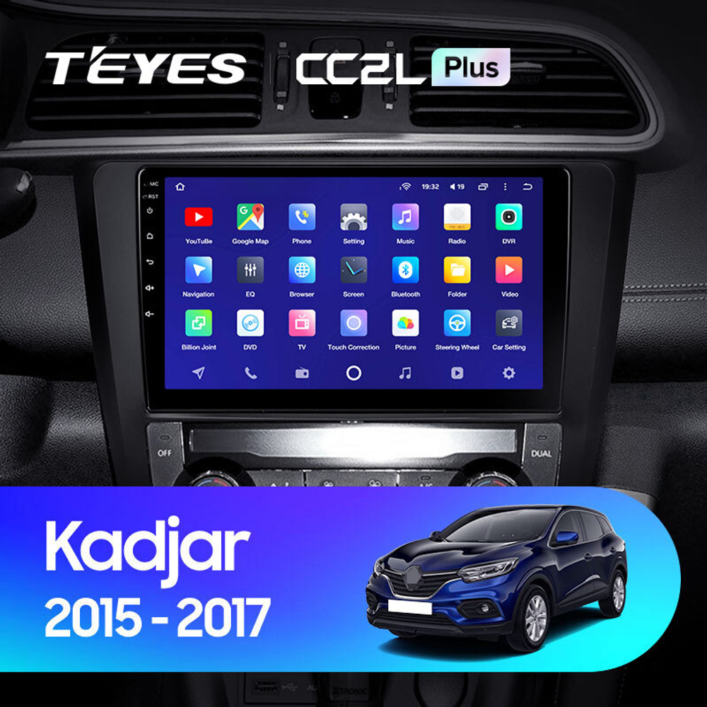 Teyes CC2L Plus 9" для Renault Kadjar 2015-2017