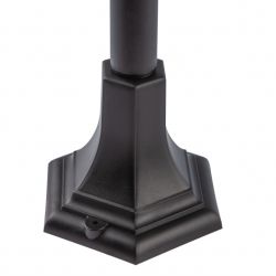 Садово-парковый светильник ЭРА НТУ 07-40-002 Валенсия 4 черный 4 гранный напольный IP44 Е27 max 60Вт | Садово-парковые светильники