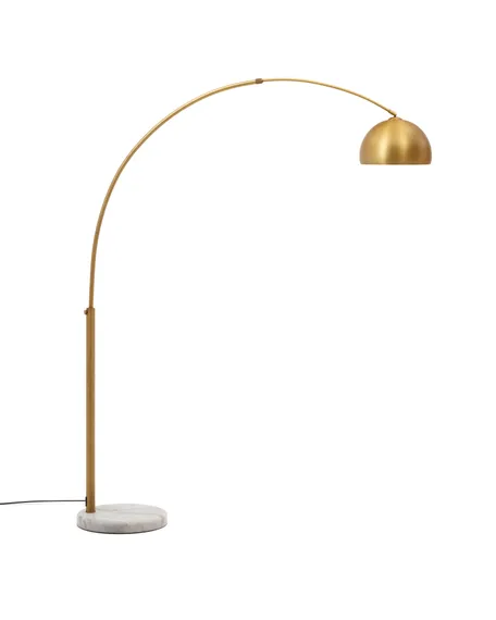 Торшер Madali 160 см, латунь, белый мрамор