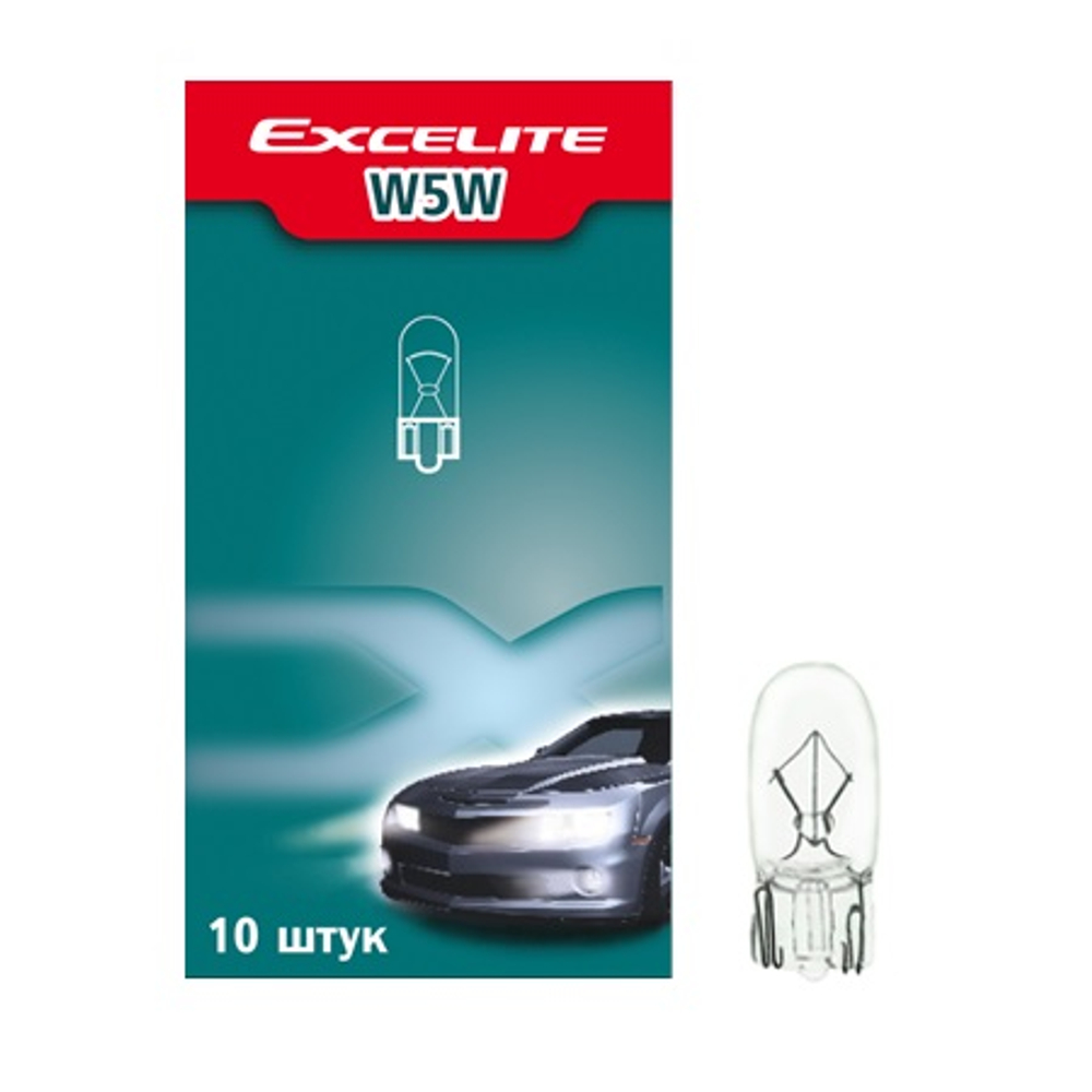 Лампа W5W 5W 12V W2,1x9,5d Excelite габарит