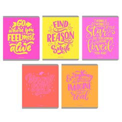 Тетради А5 48л. Скрепка. Клетка-Будь позитивным!