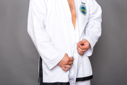 Добок ITF ProfSport (черный кант)