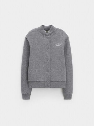 жакет  для девочки  КР 302836/серый меланж к605