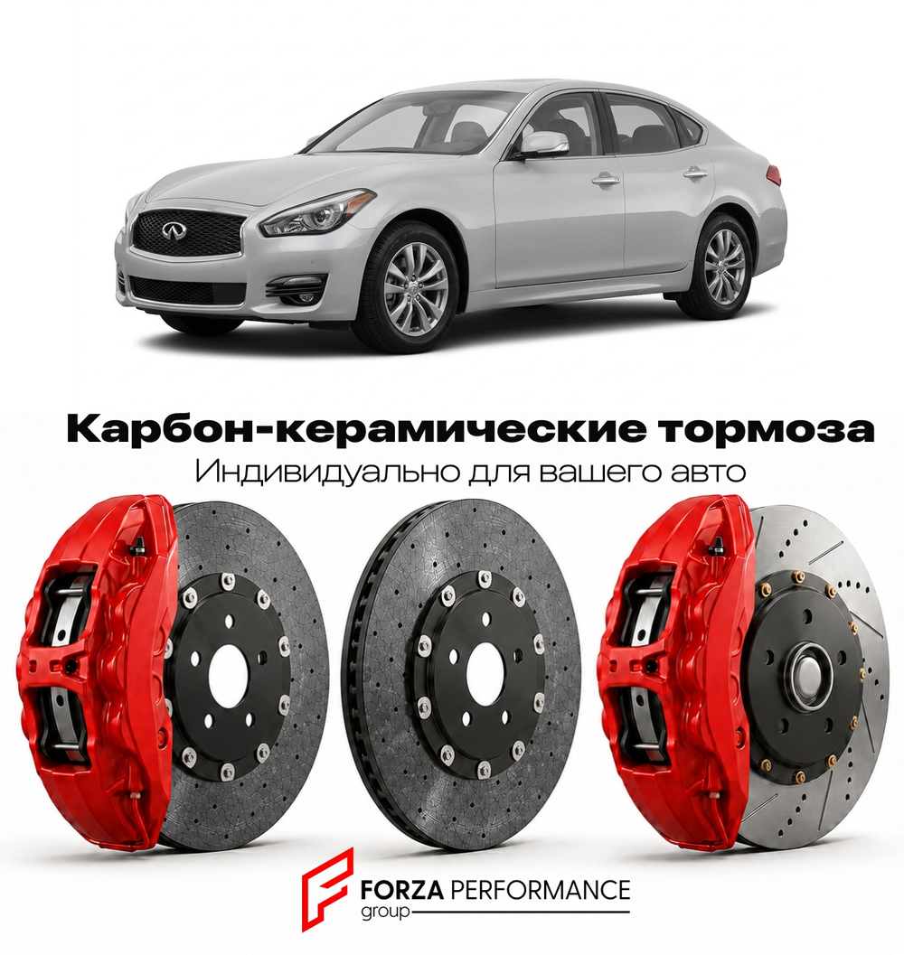 Карбон-керамическая тормозная система для Infiniti M37 II Y51 Рестайлинг 2011-2014 Инфинити