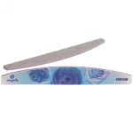 Пилка для ногтей наждачная в пакете «Professional - Flowers» абр. 150/150, полумесяц, цвет в ассортим., 17,8*2,8*0.04см