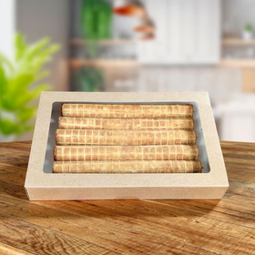 Набор пирожных трубочки вар.сгущенка 6 шт. 500 гр.