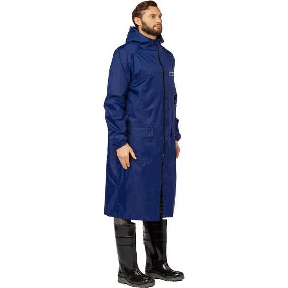 Плащ влагозащитный Waterproof Line Poseidon WPL ПВХ на молнии, синий