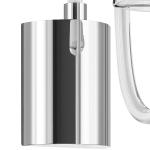 760616 Бра BIANCO 1х40W G9 ХРОМ БЕЛ. стекло