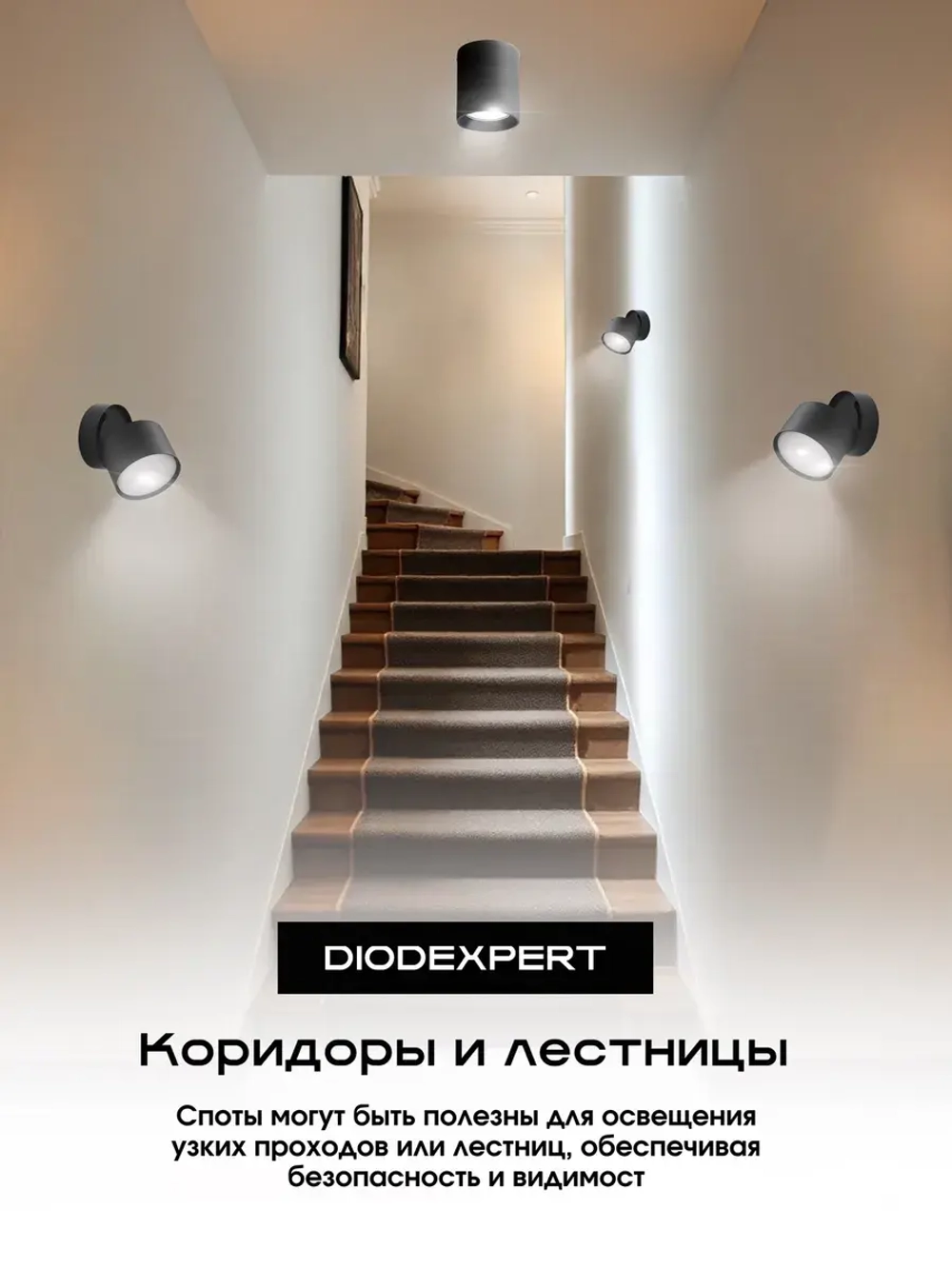 Спот светильник потолочно-настенный