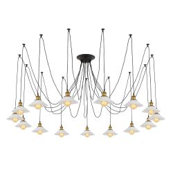 Citilux Эдисон CL451151 Люстра паук Венге Бронза