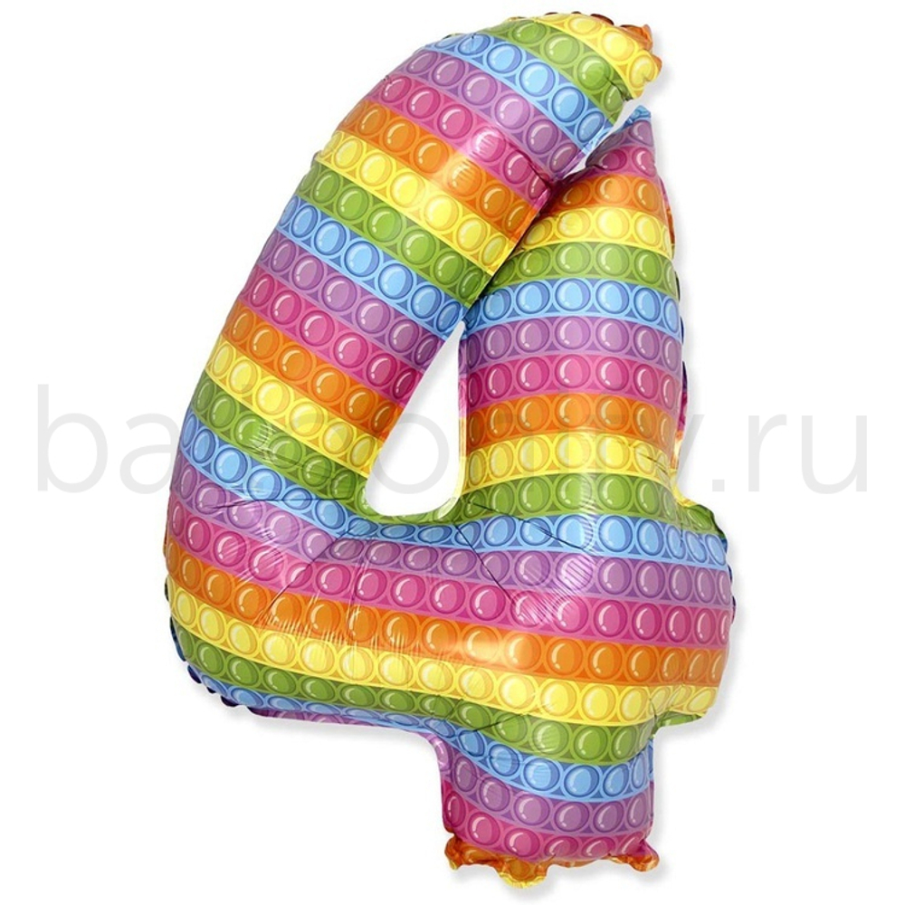 Шар ЦИФРА 4 Попит 32" 81 см