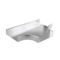 Ответвитель Т-образный 80х450, 0,8 мм, INOX304 в комплекте с крепежными элементами и соединительными пластинами, необходимыми длямонтажа