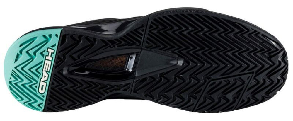 Мужские кроссовки теннисные Head Revolt Pro 4.0 - black/teal
