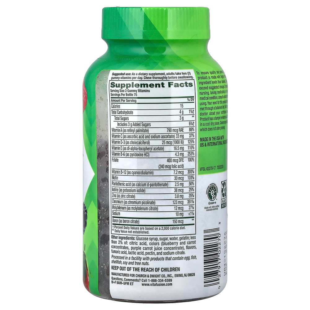 VitaFusion, Мультивитамины для мужчин, ягодные, 150 жевательных таблеток