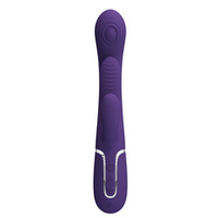 Сиреневый вибратор-кролик 22,2см с дополнительным язычком Pretty Love Triple Rabbit Multifuncional Vibrador BW-500041-2